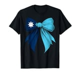 Minnesota State Flag Coquette Ribbon T-Shirt