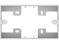 Vision Techconnect 3 2-Gang Uk Backbox - Bakstycke - Vit - 2-Gang