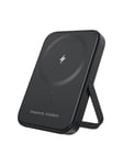 Choetech B742 5000mAh 20W PD magnetic powerbank with stand (black) Nødlader - Svart - 5000 mAh