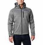 Columbia Homme Veste Coupe Vent Softshell, Charcoal Heather, XS
