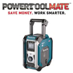 Makita MR007GZ 12v/14.4v/18v/40v Bluetooth DAB/DAB+ Digital Radio Blue Body