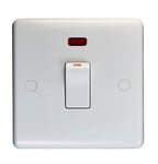 Eurolite Enhance White Plastic 20A DP switch with neon