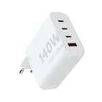 Xtorm 140 W GaN2 Ultra hjemmelader 3 x USB-C/USB-A hvit