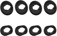 Lot de 4 paires d'embouts pour écouteurs Samsung Galaxy Buds Live 2020 (DSM-R180) en silicone souple antidérapant (noir)