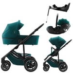 Komplett Barnevogn, Britax, Smile 5Z, Atlantic Green + Baby-Safe Pro + Vario Base