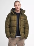 Barbour International Haze Puffer Jacket, Military Olive