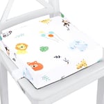 Réhausseur de chaise enfant coussin de siège rehausseur chaise enfant - 32x32x8cm - rehausseur enfant extérieur et intérieur rehausseur boostapak pour chaise haute de voyage Safari