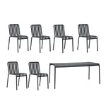 HAY - Palissade Set 3 Anthracite - Ulkona käytettävät ruokailutuolit - Ronan & Erwan Bouroullec - Harmaa