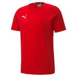 PUMA Men's teamGOAL 23 Casuals Tee T-Shirt, Red, Small