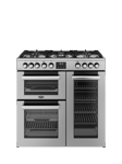 Belling Cookcentre 90cm Gas Hob Range Cooker, Stainless