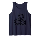 Dice square one two three with asterisk children Tank Top