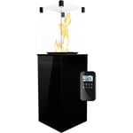 Chauffage extérieur Gaz Patio Mini de verre noir contrôle automatique 8,2kW