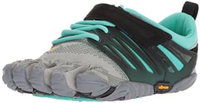 Vibram FiveFingers Femme V-Train Chaussures de Fitness, Gris (Grey/Black/Aqua), 36 EU