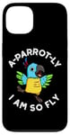 Coque pour iPhone 13 Jeu de mots amusant pour perroquet I Am So Fly