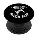 Demandez-moi si je peux faire un Back Flip Parkour PopSockets PopGrip Adhésif