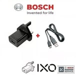 BOSCH Genuine USB Cable +3-Pin Charger SET (To Fit: Bosch IXO 7 & 6 Screwdriver)