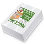 Sacs Sous Vide Alimentaire-100 Sachets,Sacs à Faire le Vide d'air Gaufrés Convient à Tous Machine Sous Vide,pour la Conservation des Aliments et la Cuisson,Sans BPA(20 x 30cm)