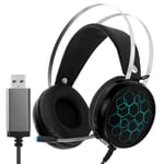 Gaming Headset for Xbox One PS4 PC Headphones with Noise Canceling Mic Over Ear Headset Backlight