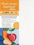 WashAway Applique Sheets  15 Sheets * 8 1/2&quot; x 11&quot; * Printable * Water Soluble * SingleSided Fusi