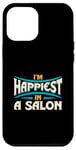 Coque pour iPhone 12 Pro Max Citation « I'm Happiest In A Salon Hair Love »