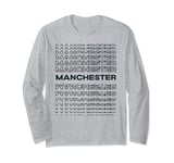 Minimalist City - United Kingdom Modern Manchester Long Sleeve T-Shirt