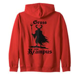 Gruss Vom Krampus Ugly Christmas Monster Men Women Kids Zip Hoodie