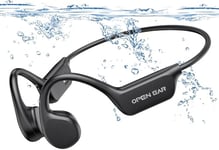 Relxhome Casque Conduction Osseuse, Écouteur Natation À Bluetooth 5.4, mémoire 32 Go intégrée, Lecteur MP3 Étanche IPX8, 10 Heures de Jeu, Ecouteur Natation sans Fil, Casque Sport pour la Natation