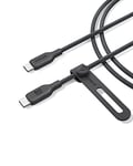 Anker Câble USB-C vers USB-C (240 W, 180 cm) - En nylon bio de type C - Câble de charge rapide - Compatible avec MacBook Pro 2020, iPad Pro 2020, iPad Air 4, Samsung Galaxy S23+/S23 Ultra, Pixel et