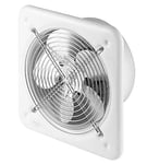 Awenta Ventilateur axial - Diamètre : 250 mm - IP44 - Pour mur et fenêtre - Ventilateur industriel - Haute pression - En plastique