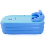 Senderpick - Baignoire gonflable pliable et mobile - Coussin de nuque relaxant piscine adulte - Bleu - 160 x 82 x 75 cm