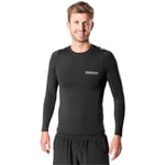 liiteGuard Spine-Tech Langermet Baselayer T-skjorte Herre - Svart - str. 2XL