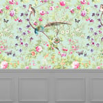 Rapunzel Floral Wide-Width Wallpaper By the Metre