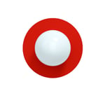 Swedish Ninja Candy big circle 360 L vägglampa Strawberry Red