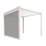 Tillbehör Pergola Aluminium Vertikal Gardin 3 M Vit