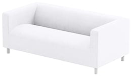 The Klippan Loveseat Cover Replacement is Custom Made for IKEA Klippan Loveseat Slipcover, A Sofa Cover Replacement (Polyester White)