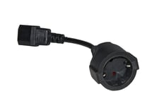 Link Accessori LKADSK adaptateur prise d'alimentation C14 Type C (Europlug) Noir