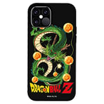 Personalaizer iPhone 12-12 Pro Case Black with Dragon Ball Z Shenron and Balls Design