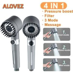 ALOVEZ Pommeau de Douche Haute pression Douchette Économique douche salle de bain Anti calcaire 3 Modes One-Key Stop