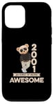 Coque pour iPhone 12/12 Pro 24ème anniversaire homme femme 2001 original Awesome ours en peluche