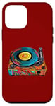 Coque pour iPhone 12 mini Tourne-disque vintage coloré - Retro Pop Art Vibes