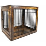 Maxxpet - Cage pour chien en bois 89x61x73 cm - Caisse pour chien - Cage pour chien pour la maison - Niche pour chien - Marron