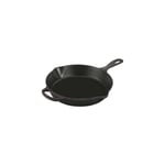 Le Creuset Signature Enamelled Cast Iron Deep Skillet With Helper Handle and Two Pouring Lips, For All Hob Types and Ovens, 26cm, 2 Litre, Matte Black, 20187260000422