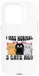 Coque pour iPhone 15 Pro J'étais normal il y a 3 chats Persan Longhair