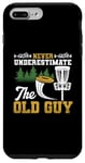 iPhone 7 Plus/8 Plus Never Underestimate The Old Guy Funny Disc Golf Frisbee Case