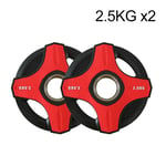 Barbell Plates Steel A Pair 2.5KG/5KG/10KG/15KG/20KG/25KG Olympic Weights 50mm/2inch Center Weight Plates For Gym Home Fitness Lifting Exercise Work Out Man and Woman (Color : 2.5KG/5lb x2)