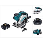 Dss 610 T1 Scie circulaire 18 v 165 mm + 1x batterie 5,0 Ah - sans chargeur - Makita