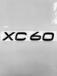 Emblem Svart "XC60" Volvo XC60 Black Edition 2017->