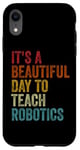 iPhone XR Vintage Robotics Instructor Inspiring Young Innovators Retro Case