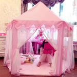 Jeobest - Tente pliable portative de Jeu pour Enfants Princesse Pop Up Chateau Filles Jouet Tente (Rose) Pour Maison Plage, etc