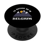 Je préfèrerais être en Belgique en vacances avec une tenue vintage belge PopSockets PopGrip Interchangeable